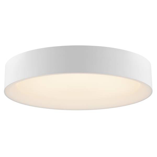 LED-Deckenleuchte Larios Stahl / ABS - 1-flammig - Weiß