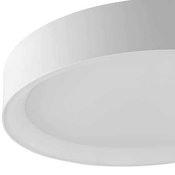 LED-Deckenleuchte Larios Stahl / ABS - 1-flammig - Weiß