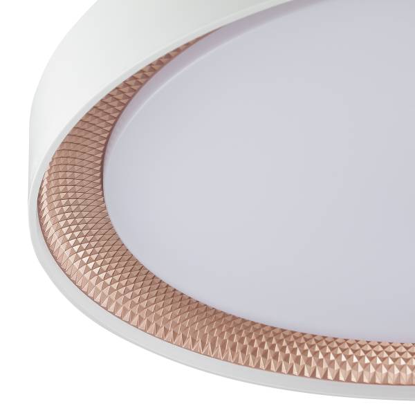 LED-Deckenleuchte Waldo Typ B Stahl / ABS - 1-flammig - Weiß