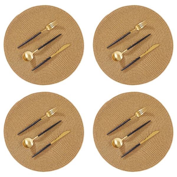 Tischset AMBIENTE 4er-Set Polypropylen - Goldbraun