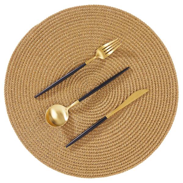 Tischset AMBIENTE 4er-Set Polypropylen - Goldbraun