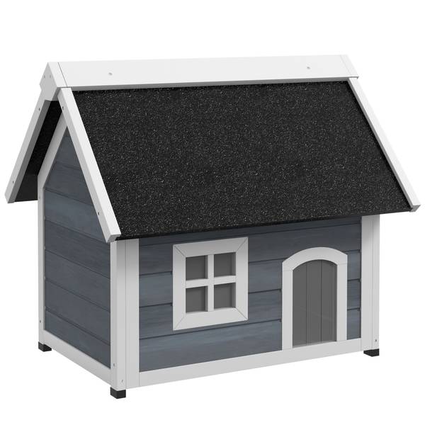 Katzenhaus BB7016 Grau - Massivholz - 50 x 20 x 85 cm
