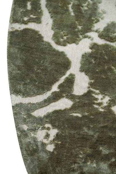 Teppich SJORS Grün - Textil - 200 x 1 x 200 cm