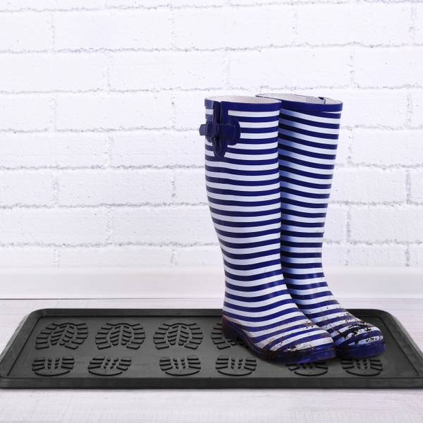 Tapis caoutchouc Noir - Matière plastique - 80 x 2 x 40 cm