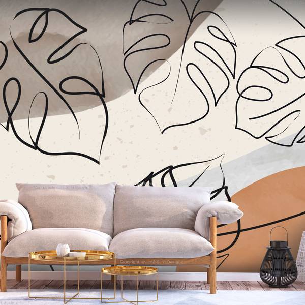 Vliestapete Blumen Pav 100 x 70 cm