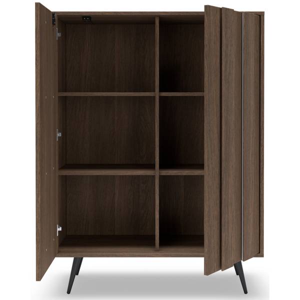Highboard Amaro Braun - Melamin - 94 x 126 x 40 cm