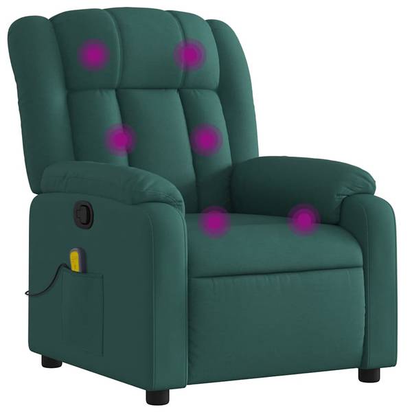 Fauteuil inclinable de massage 3032286-4 Vert foncé