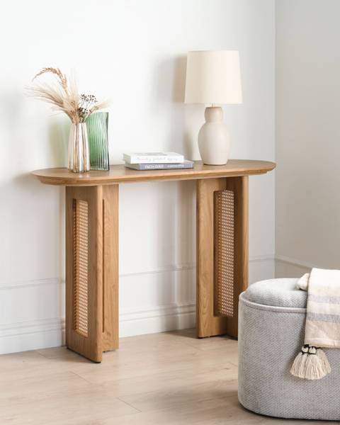 Table d'entrée KARLO Marron - Bois manufacturé - 120 x 80 x 40 cm