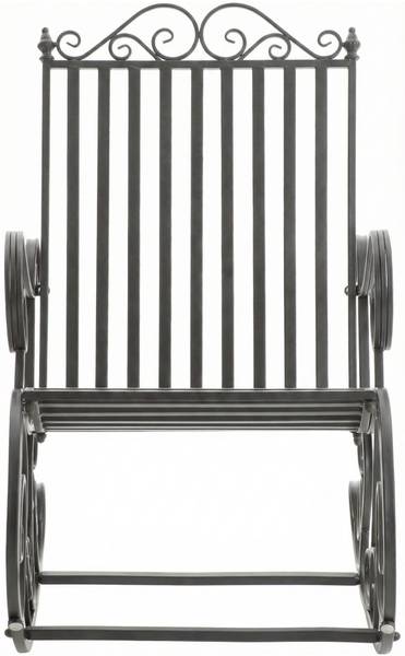 Gartenschaukelstuhl Smilla Grau - Metall - 56 x 94 x 90 cm