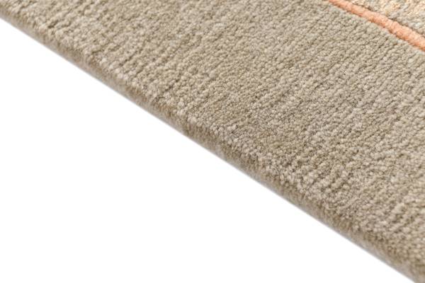 Läufer Teppich Darya DLXXVIII Braun - Wolle - 84 x 1 x 396 cm