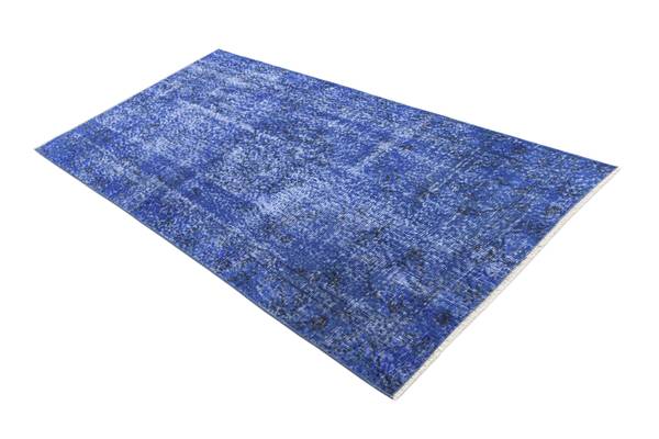 Tapis Ultra Vintage DCCVI Bleu - Laine - 99 x 1 x 201 cm