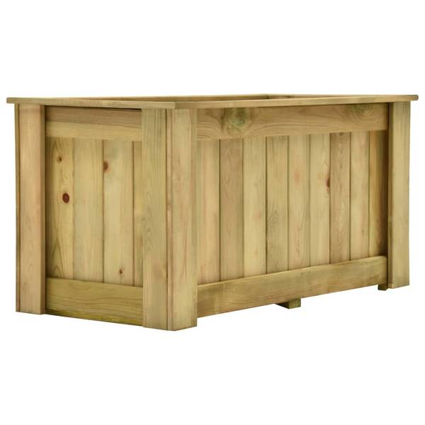 Blumenkasten M626505 Braun - Massivholz - 100 x 50 x 50 cm