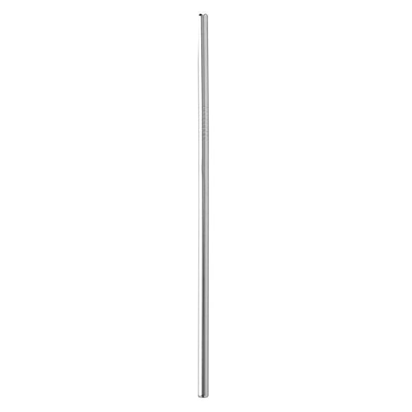 Set aus 6 Strohhalmen mit Stift Grau - Metall - 1 x 21 x 1 cm