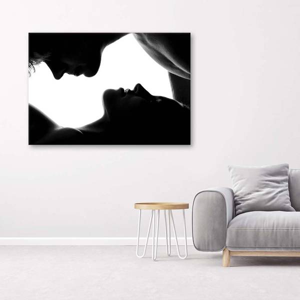 Tableau déco couple en train de faire 120 x 80 cm