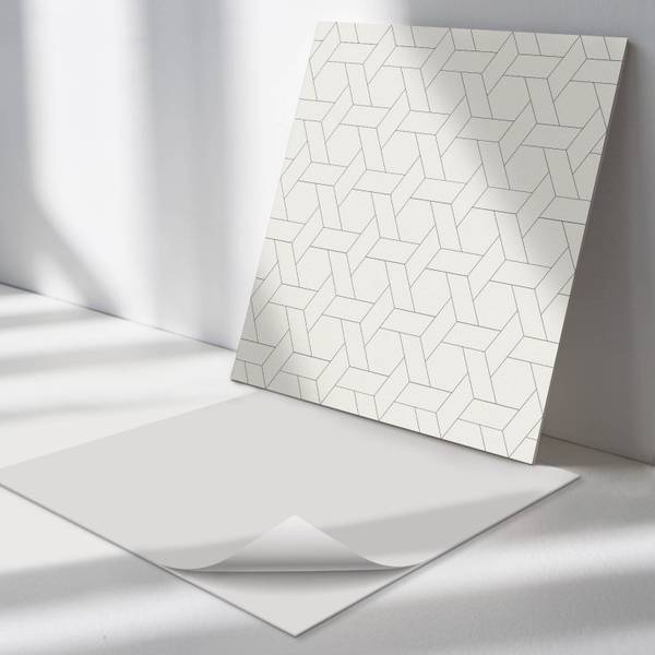 Fliesen Hexagon Geo Design 4er Set 50 x 50 cm