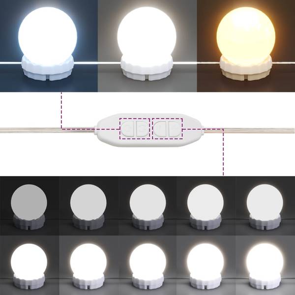 LED-Schminktisch XT6199 Schwarz