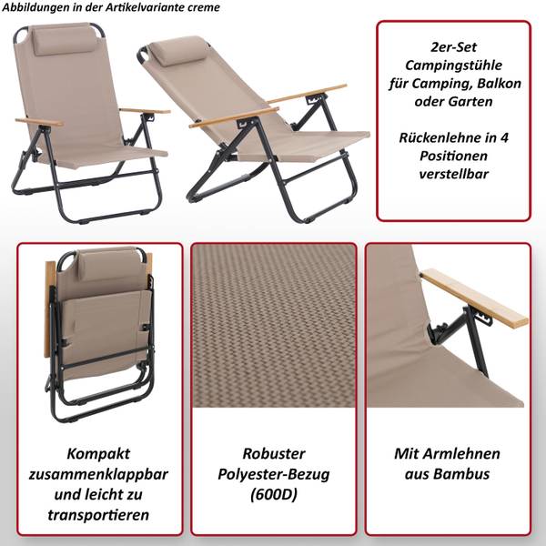 Campingstuhl Q44 (2er-Set) kaufen