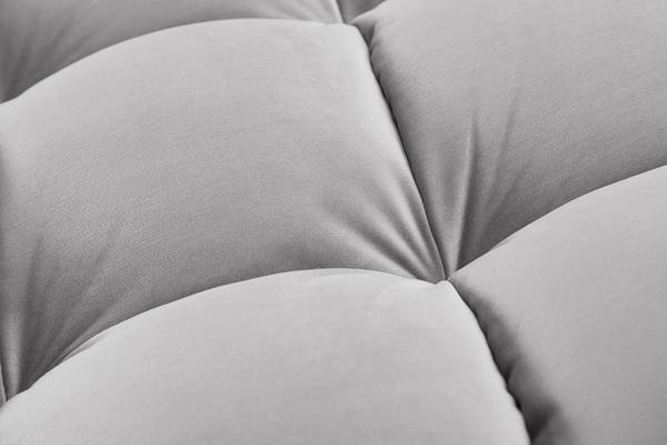 Ecksofa COZY VELVET Grau - Polyester - Samt - Eukalyptus - Gummibaum - 260 x 85 x 83 cm