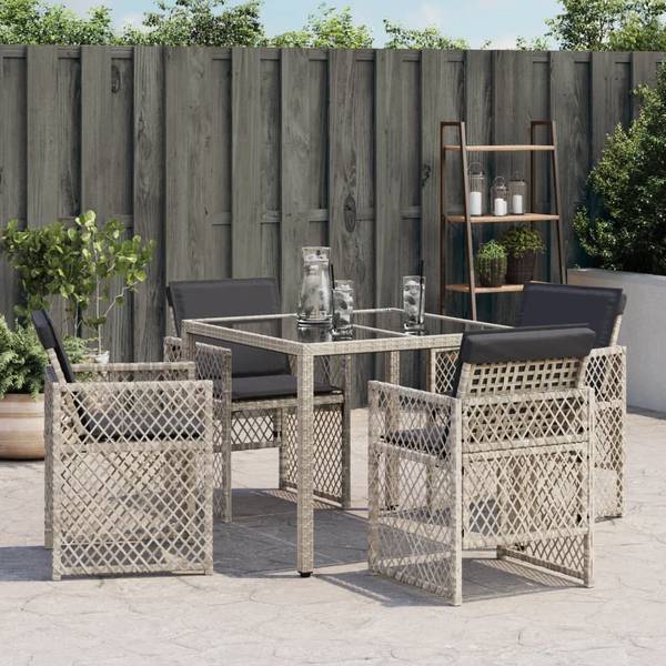 Gartenstuhl 3032897 4er Set Grau