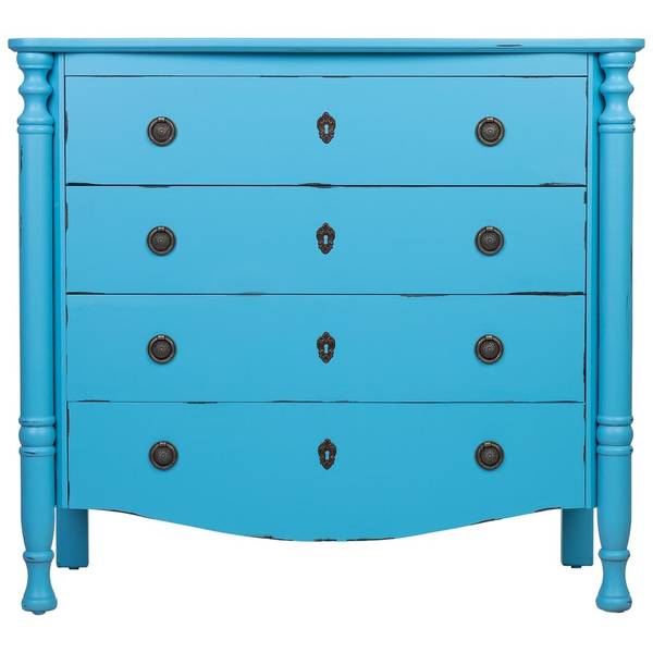 Kommode 4523366138 Blau - Holzwerkstoff - 100 x 90 x 40 cm