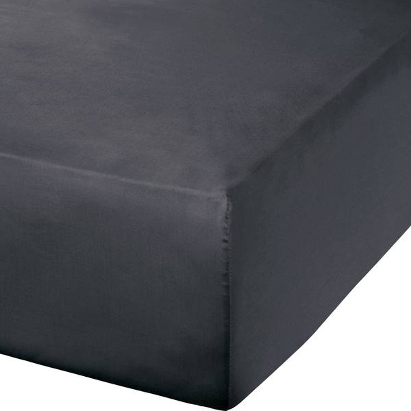 Spannbettlaken 202589 Anthrazit - 150-160 x 200 cm