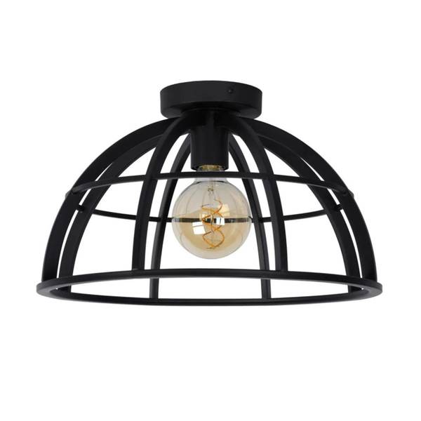 Plafonnier DIKRA Noir - Acier - 40 x 24 x 40 cm