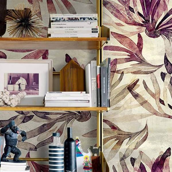 Tapete Algen Beige - Papier - 200 x 250 x 1 cm