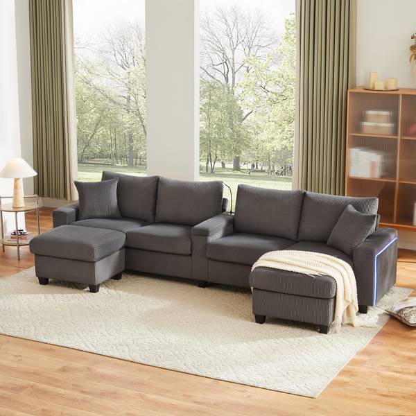 Ecksofa GLOWCHANGE Ⅳ Grau