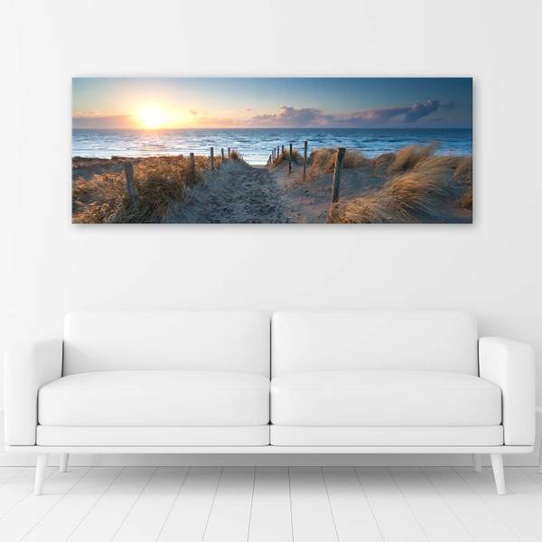 Leinwandbild Meer Strand Landschaft 90 x 30 cm