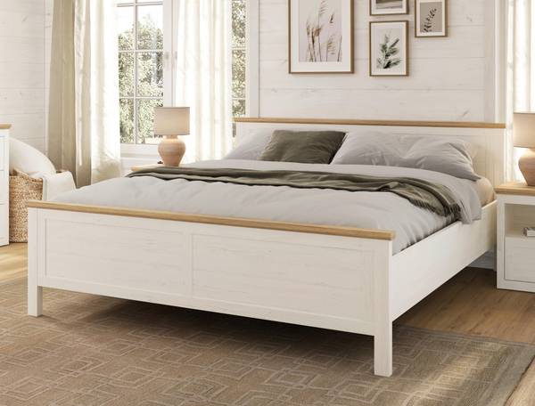 Bett KORSIKA Braun - Holzwerkstoff - 200 x 1 x 180 cm