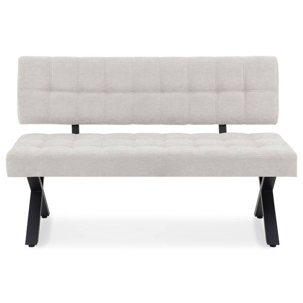 Esszimmerbank LAVICA Grau - Metall - 140 x 88 x 60 cm