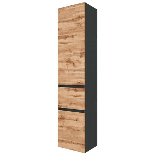 Badmöbel-Set LOUROSA-03-6 4er-Set Braun - Grau - Holzwerkstoff - 180 x 200 x 47 cm