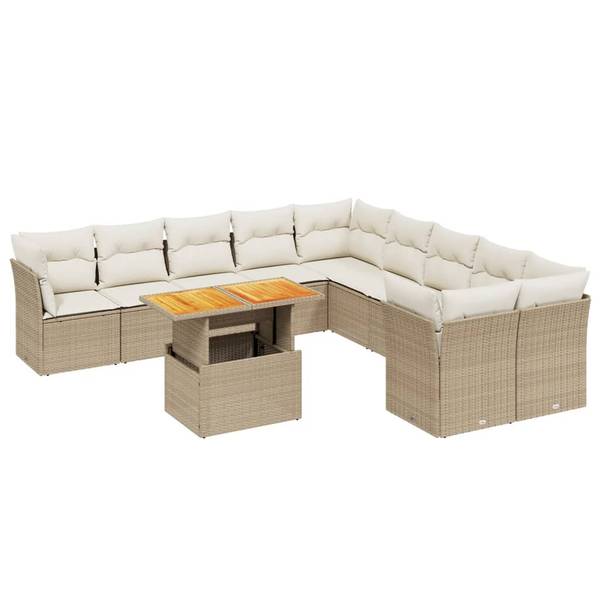 Garten-Lounge-Set 3037007-2 (11-teilig) Beige