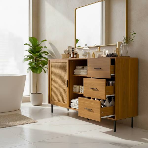 Sideboard Diapause Braun - Holzwerkstoff - 140 x 91 x 37 cm