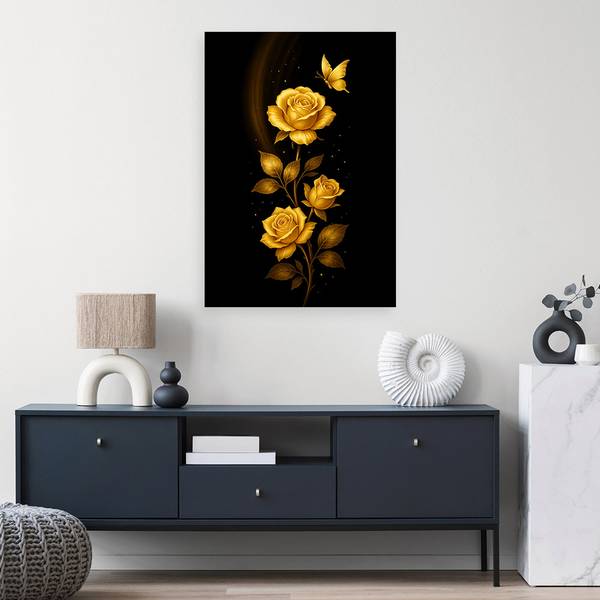 Wandbild Blumenstrauß 40 x 60 cm
