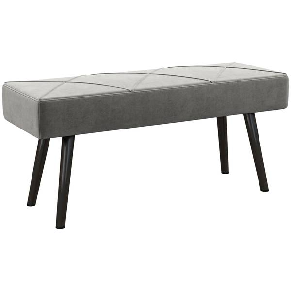 zitbank 831-691V00GN grijs - textiel - 36 x 45 x 100 cm