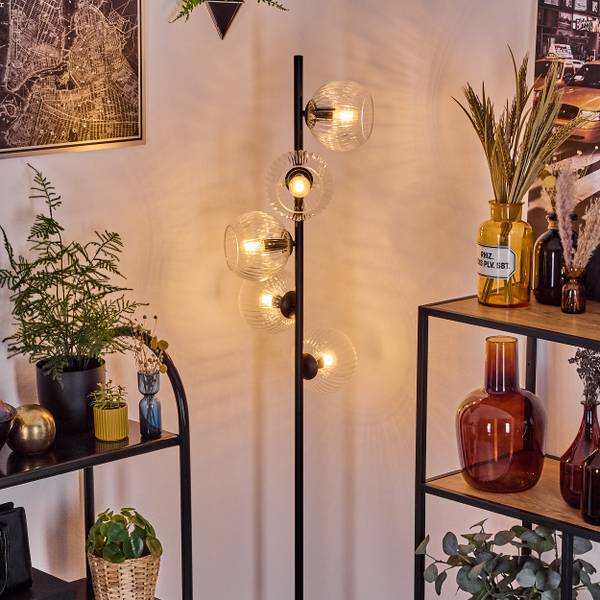 Stehlampe Cesaro Aluminium - Klarglas - 17 x 160 x 83 cm