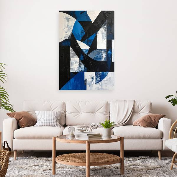Canvas schilderij Vormen 80 x 120 cm