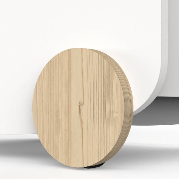 Chariot FIRMIANA wit - plaatmateriaal op houtbasis - 50 x 35 x 53 cm