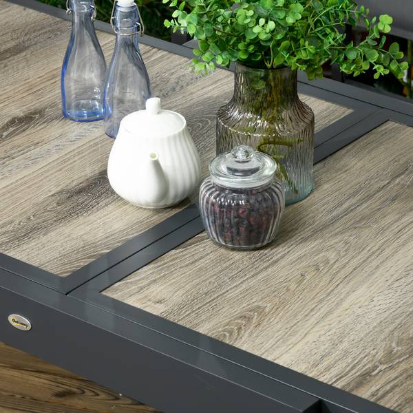 Gartentisch 84G-076V00BG Aluminium - 80 x 75 x 160 cm