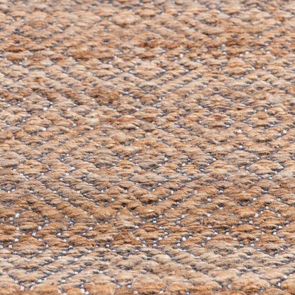 Kurzflorteppich Cosmo Braun - Rattan - 150 x 1 x 200 cm