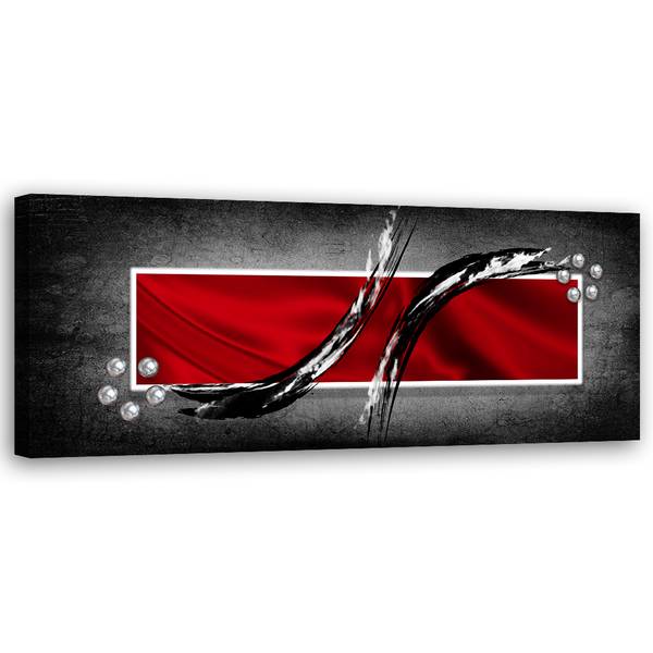 Wandbild das geheimnis von rot 150 x 50 cm