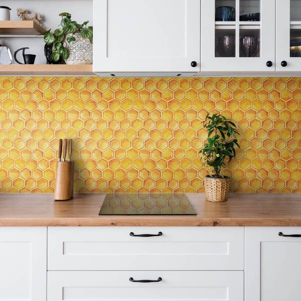 Zelfklevende Tegels Favus set van 9 30 x 30 cm