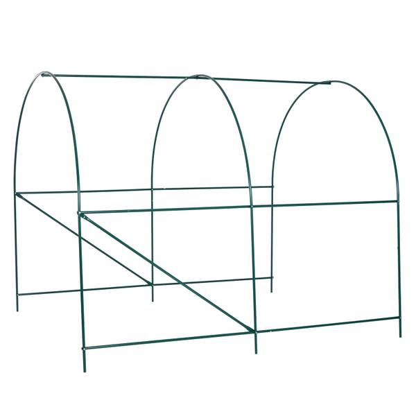 Foliengewächshaus 01-0456 Grün - Stahl - Polyethylen - 200 x 198 x 245 cm