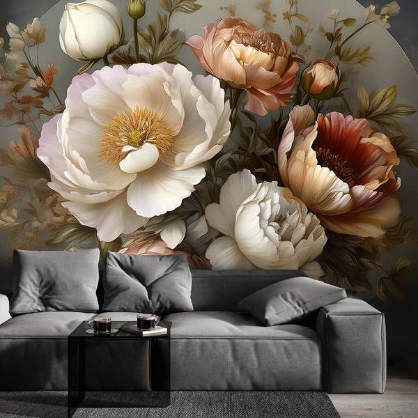 Fototapete Natur Botanicals Laubblumen 300 x 210 cm