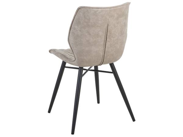 Stuhl LISLE 2-tlg Beige - Schwarz