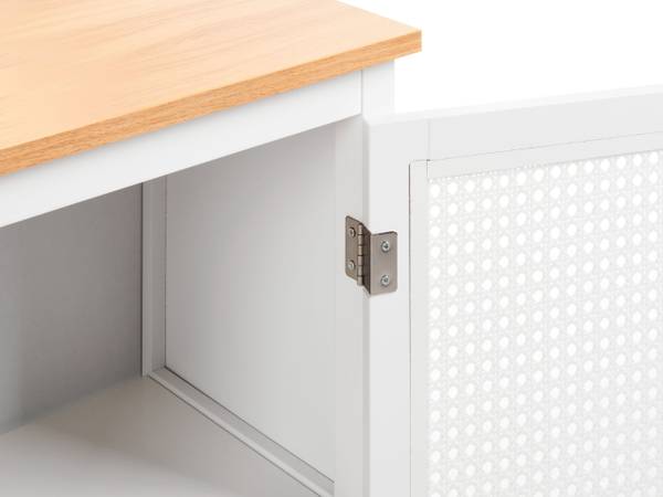 Badezimmerschrank ALAMOS Braun - Weiß - Holzwerkstoff - 40 x 75 x 30 cm