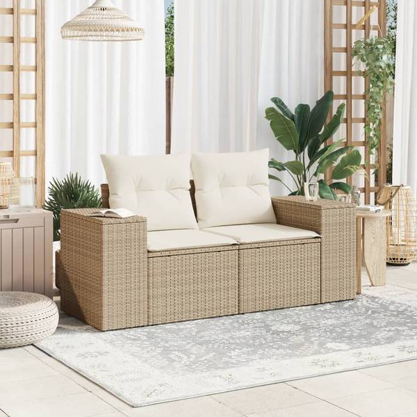 Gartensofa 3041951-1 (2-teilig) Beige - Creme