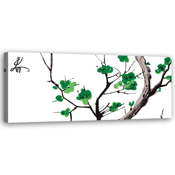 Wandbild kirschzweig 90 x 30 cm