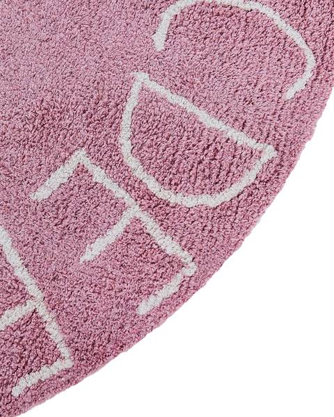Teppich VURGUN Pink - Weiß